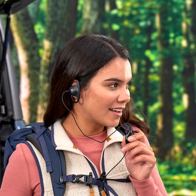 Cobra D-Style 2.5-mm Earpiece for Select Cobra Two-Way Radios, Black (0010120-1)