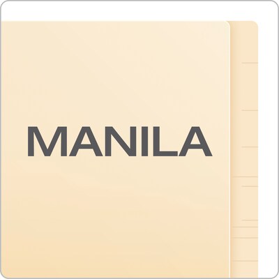 Pendaflex Classification Folder, Straight Cut, 3/4" Expansion, Letter Size, Manila, 50/Box (H10U13)