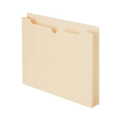 Quill Brand® Reinforced File Jacket, 1 1/2 Expansion, Letter Size, Manila, 50/Box (4915)