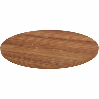 Lorell Essentials Series 36” 1” Thickness Round Table Top, Laminate, Walnut (LLR69960)