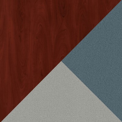 Bush Business Furniture Office in an Hour 63"H x 65"W Cubicle Workstation, Hansen Cherry (WC36492-03K)