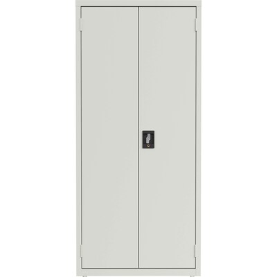 Lorell Fortress Steel Storage Cabinet with 4-Shelves, Gray (LLR69830LGY)