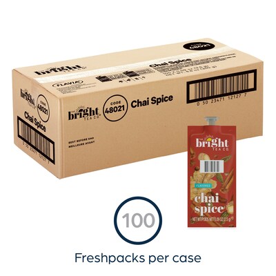 The Bright Tea Co. Chai Spice Tea, Flavia Freshpacks, 100/Carton (MDRB501)