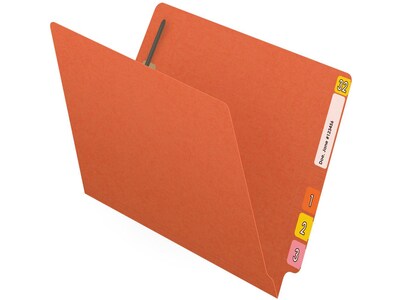 Medical Arts Press Reinforced End Tab File Folder, Straight Cut, Letter-Size, Orange, 250/Carton (S-01602-ORG-B)