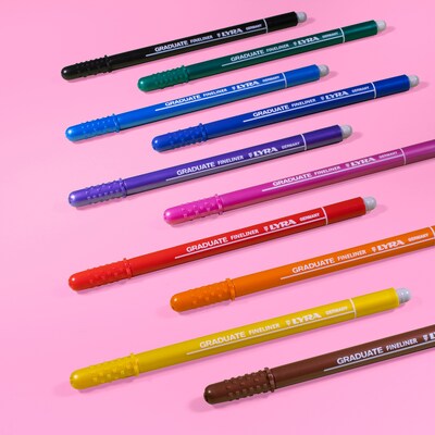 Lyra Graduate Water-Based Marker, Assorted Colors, 10 Markers/Set, 2 Sets/Bundle (LYXL677110000-2)