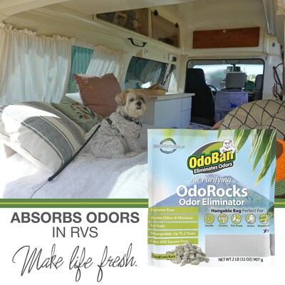 OdoBan Air Purifying OdoRocks Deodorizer Solid, 32 oz. (979561-2P)