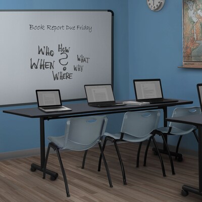 Regency Kobe Flip Top Mobile Training Table, 24D x 84W, Gray (MKFT8424GY)