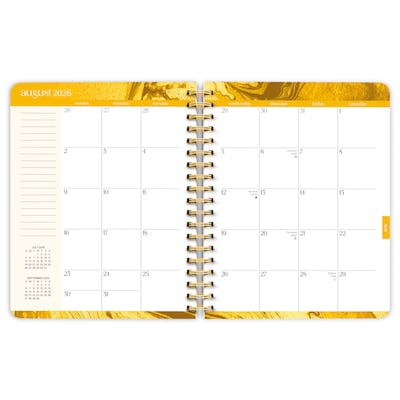 2026-2027 BrownTrout Crackled Blush Wire-O 6.5" x 7.75" Academic Year Weekly Student Planner, Paperboard Cover (9798330708178)