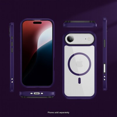 SaharaCase Raider Series MagSafe Compatible Phone Case for iPhone 17 Air, Shock Absorbing, Purple Orchid (CP00954)