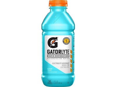 Gatorade Gatorlyte Glacier Freeze Sports Drink, 20 fl. oz., 12 Bottles/Carton (5499)