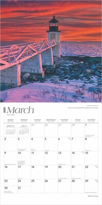 2025 BrownTrout Maine Coast 12" x 12" Monthly  Wall Calendar (9781975475154)