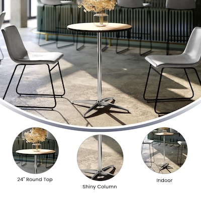 Flash Furniture 24'' Round Wood Cocktail Table