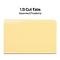 Staples File Folder, 1/3-Cut Tab, Legal Size, Yellow, 100/Box (ST224576-CC)