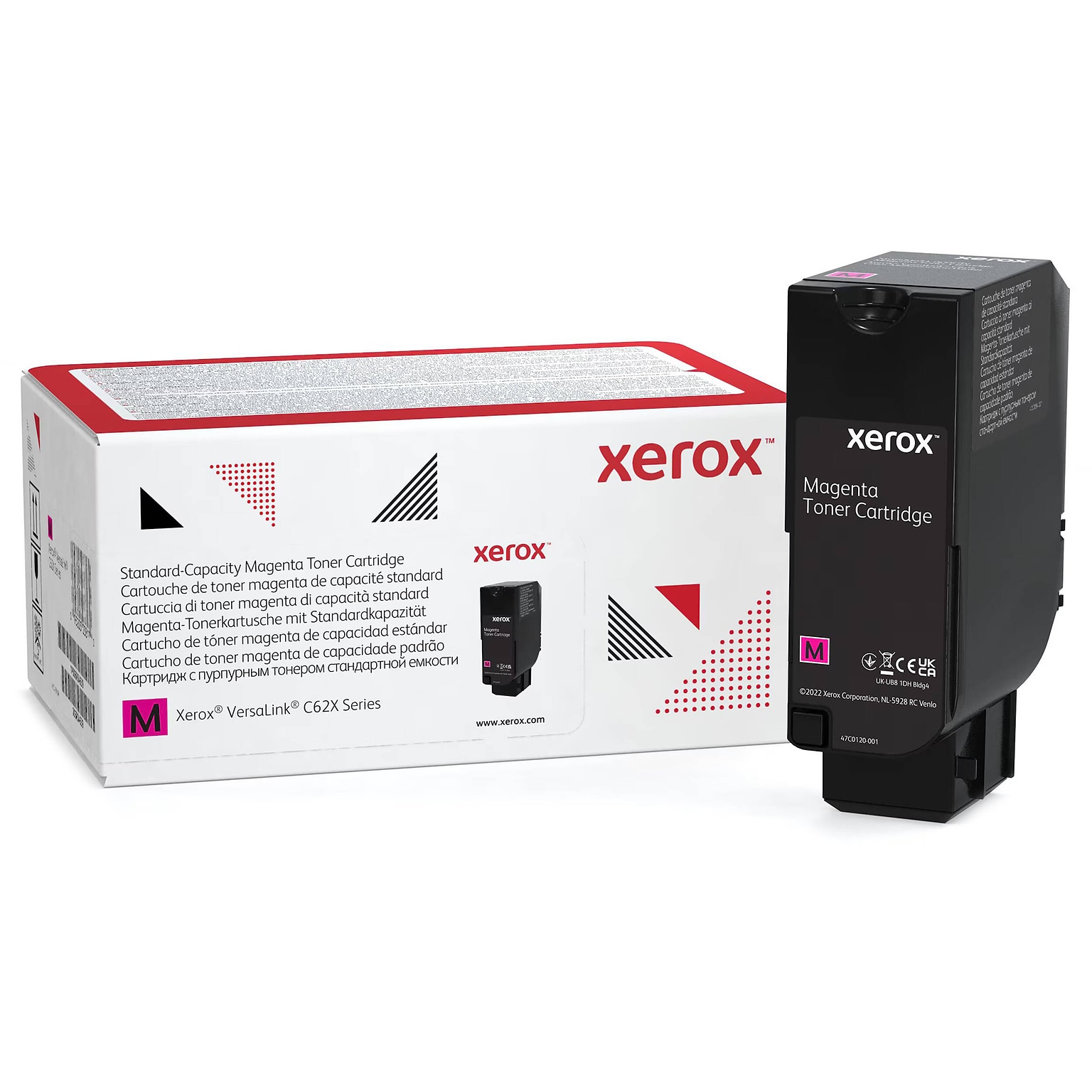 Xerox 6R04618 Magenta Standard Yield Toner Cartridge, 6,000 Yield Per Cartridge Pages (006R04618)