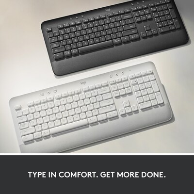 Logitech Signature K650 Comfort Full-Size Wireless Keyboard, Graphite (920-010908)
