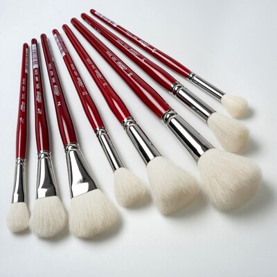Silver Brush Silver Mops Round and Oval Brushes, 8/Pack (SLVMP5663)