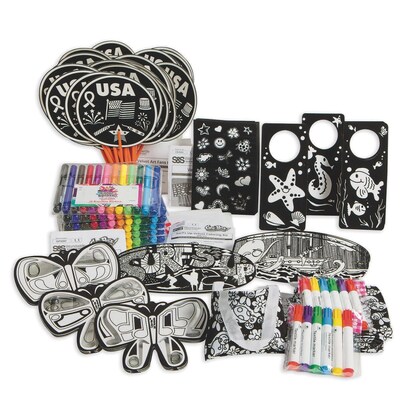 S&S Velvet Art Projects Craft Kit, 100/Pack (AP251)