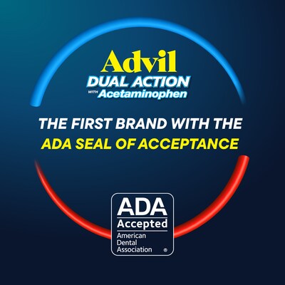 Advil Dual Action 250mg Acetaminophen/125mg Ibuprofen Coated Caplets, 2/Packet, 50 Packets/Box (014795)