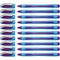 Schneider Slider Memo XB Ballpoint Pen, Extra Bold Point, Violet Ink, 10/Box (PSY150208)