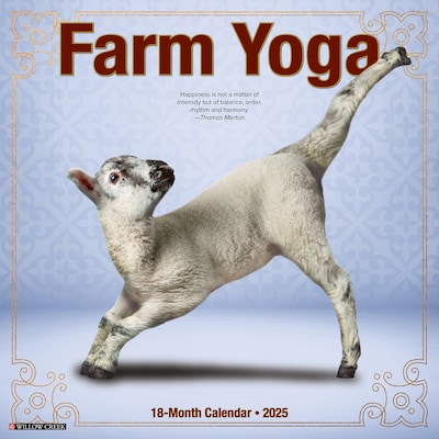 2025 Willow Creek Farm Yoga 12 x 12 Monthly Wall Calendar (42878)