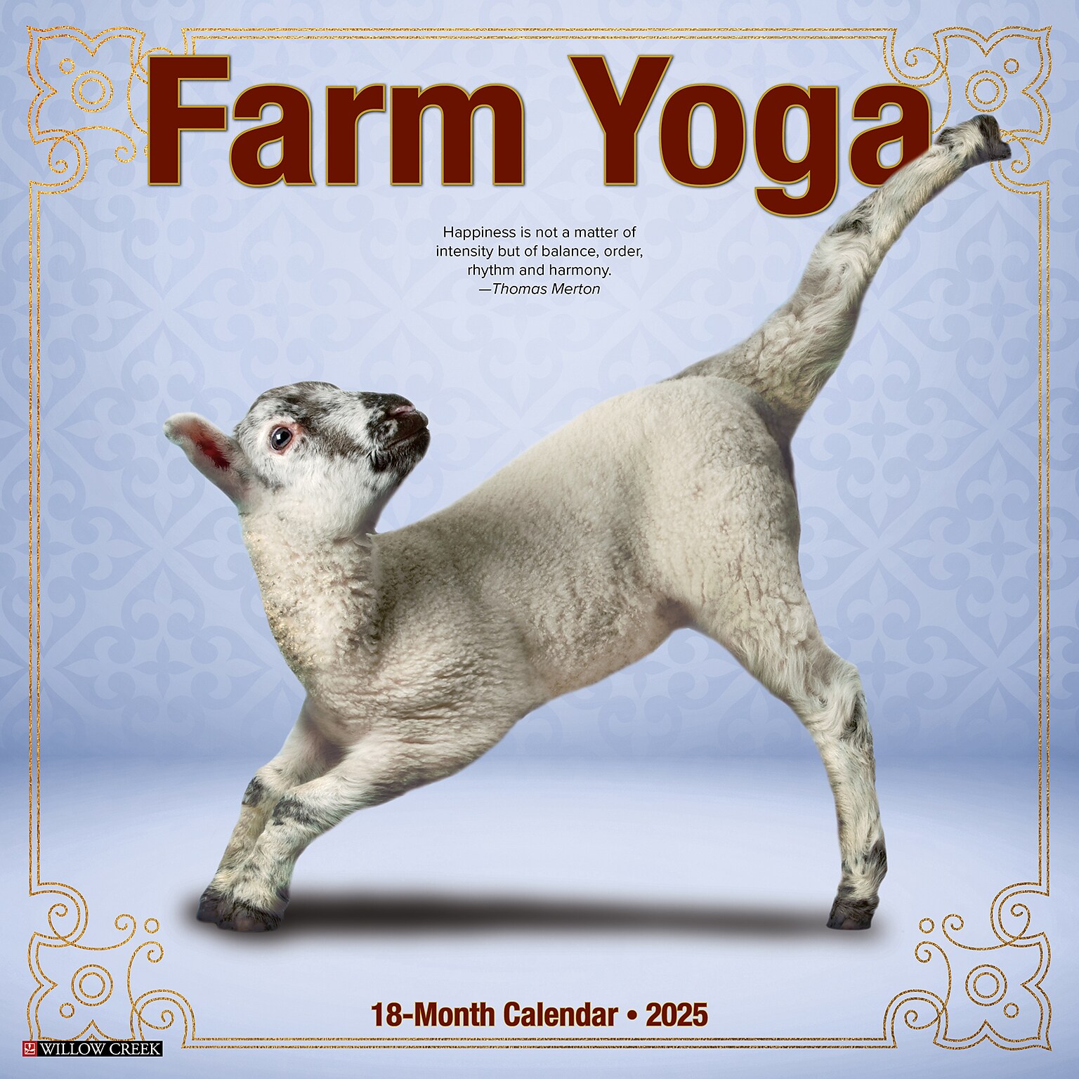 2025 Willow Creek Farm Yoga 12 x 12 Monthly Wall Calendar (42878)