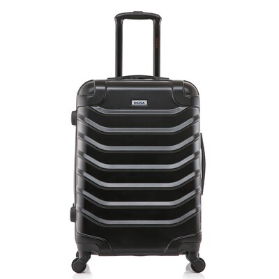 InUSA Endurance 25.39 Hardside Suitcase, 4-Wheeled Spinner, TSA Checkpoint Friendly, Black (IUEND00M-BLK)