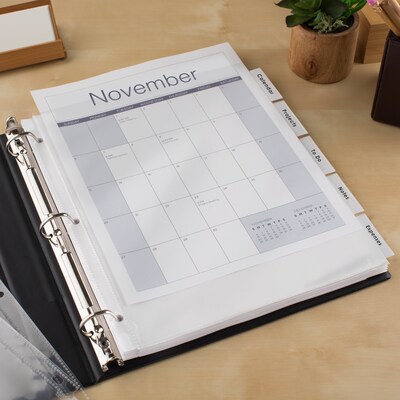 Avery Big Tab Extra-Wide Insertable Paper Dividers, 5 Tabs, Clear (11221)