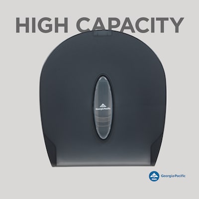 Georgia-Pacific Jumbo Jr. Toilet Paper Dispenser, Translucent Smoke (59009)