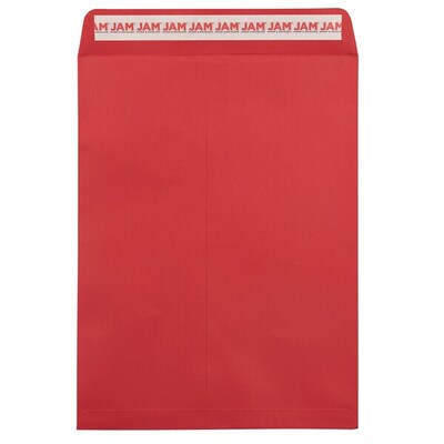 JAM Paper Self Seal Catalog Envelope, 9 x 12, Red, 25/Pack (188447598)