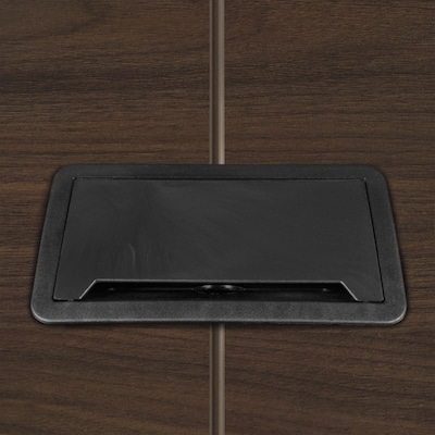 Regency Array 144"W x 48"D Conference Table with Grommet, Neo Walnut/White (ACT14448NWWH)
