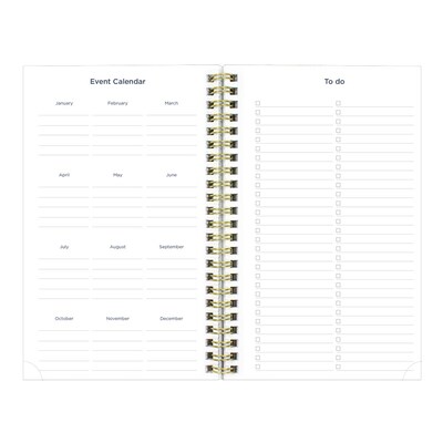2026-2027 Blueline Academic 8" x 5" Weekly & Monthly Planner, Poly Cover, Nautical Cabana (CA114PH.02)
