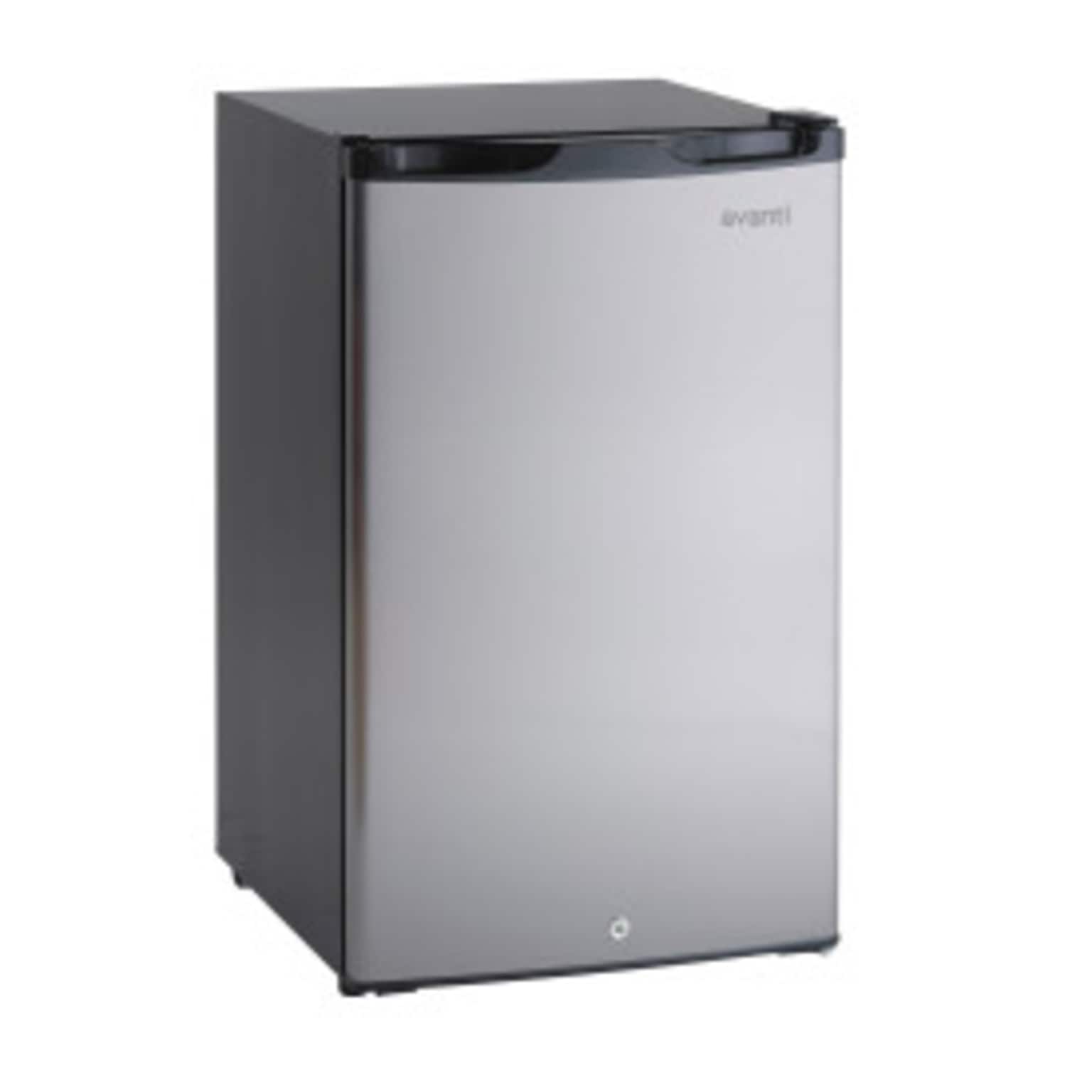 Avanti 4.4 Cu. Ft. Refrigerator, Black/Stainless Steel (AR4456SS)