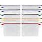Pendaflex Oxford Reinforced Zip Pouches, Assorted Colors, 10/Pack (77707)