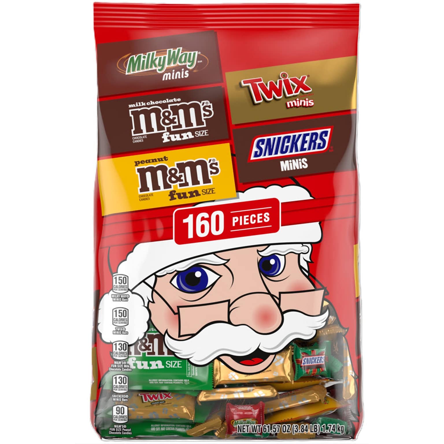 Mars Holiday Chocolate Variety Mix, 160 Pieces (MMM60374)