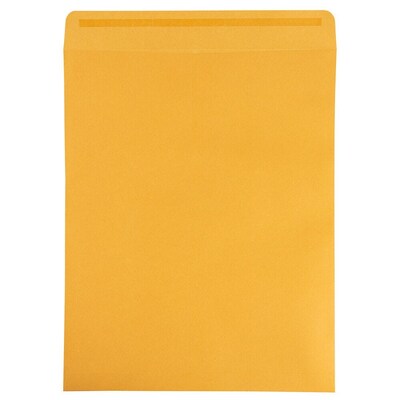 JAM Paper Self Seal Catalog Envelope, 11-1/2" x 14-1/2", Brown Kraft Manila, 50/Pack (13034235i)