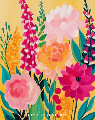 2026-2027 Willow Creek 7.5 x 9.5 Academic Weekly & Monthly Planner, Wild Garden Glow (65945)