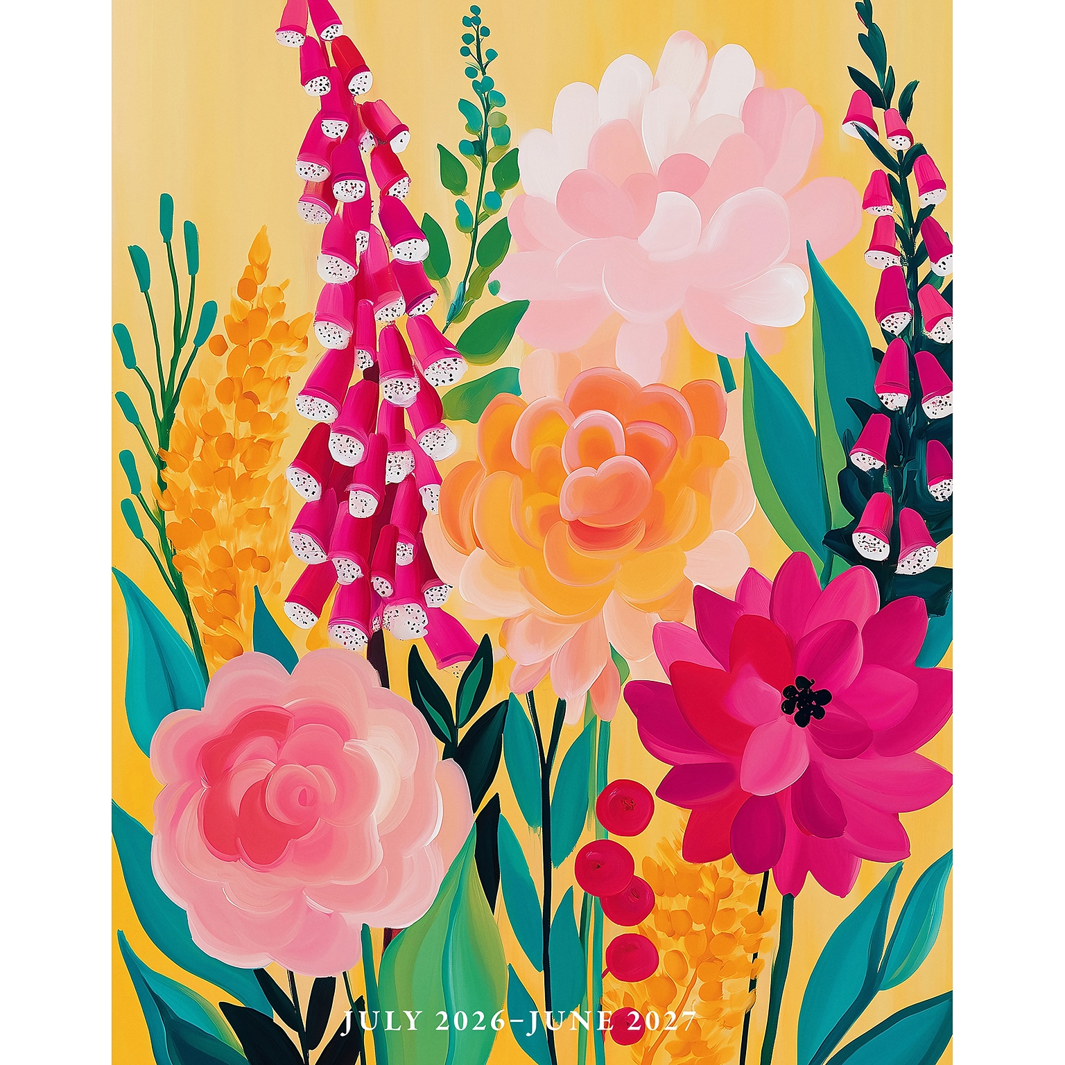 2026-2027 Willow Creek 7.5 x 9.5 Academic Weekly & Monthly Planner, Wild Garden Glow (65945)