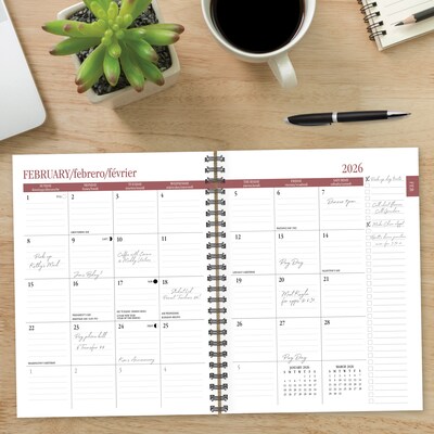 2025-2026 Willow Creek Desertscape 6.5" x 8.5" Academic Year Weekly & Monthly Planner, Multicolored (54833)