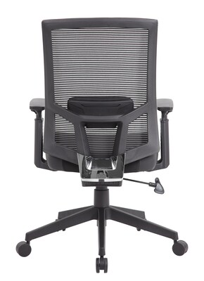 Boss Office Products Mesh/Vinyl Swivel Task Chair, Black (B6044AM-BK)