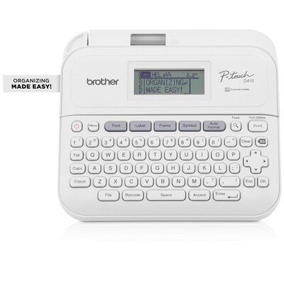 Brother P-touch Portable Label Maker, Black/White (PTD410VP)