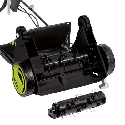 Sun Joe 13-Inch 12-Amp Electric Scarifier and Lawn Dethatcher w/ Collection Bag (AJ801E)