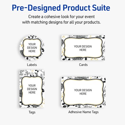 Avery Rectangle Laser/Inkjet Multipurpose Labels, 1" x 2-5/8", White, 160/Pack (19479371034)
