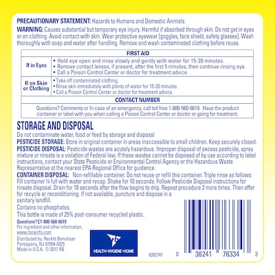 Lysol Professional Disinfecting Deodorizing Cleaner, Concentrate, Lemon Scent, 128 oz. (3624176334)