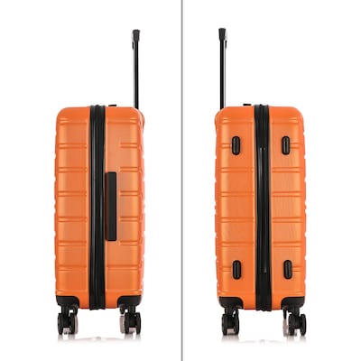 InUSA Trend 25.62" Hardside Suitcase, 4-Wheeled Spinner, Orange (IUTRE00M-ORA)