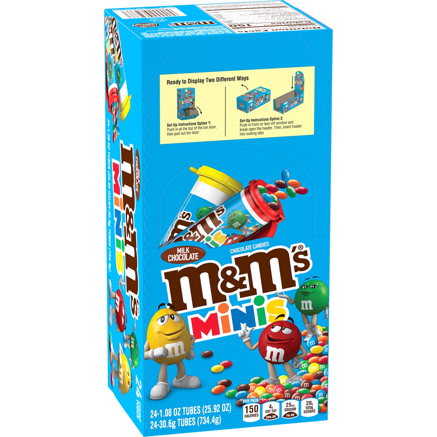 M&Ms Minis Milk Chocolate Pieces, 1.08 oz., 24/Box (209-00061)