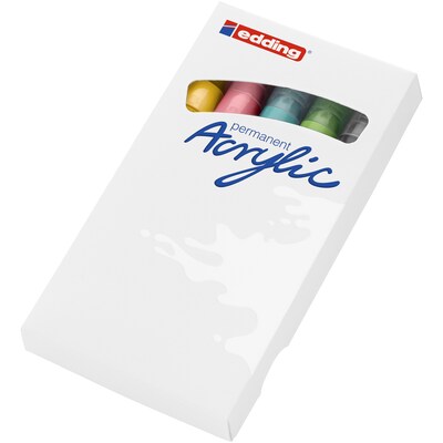 edding 5100 Series Acrylic Paint Marker, Medium Tip, Pastel Colors, 5/Pack (EDD451005099)