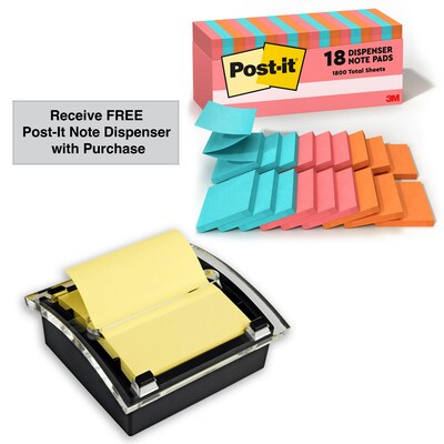 Free Post-It Note Dispenser w/Purchase of  Pop-Up Note Poptimistic Cabinet Packs Bundle
