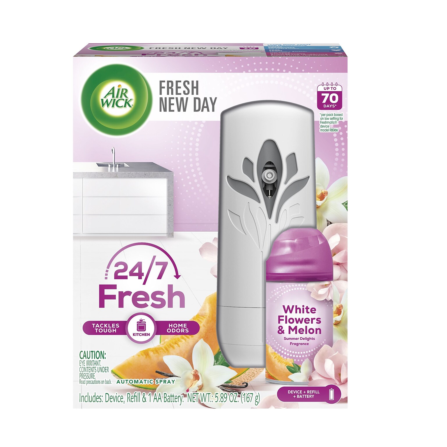 Air Wick Freshmatic Ultra Life Scents Automatic Aerosol Air System Starter Kit, Summer Delights (6233892944)