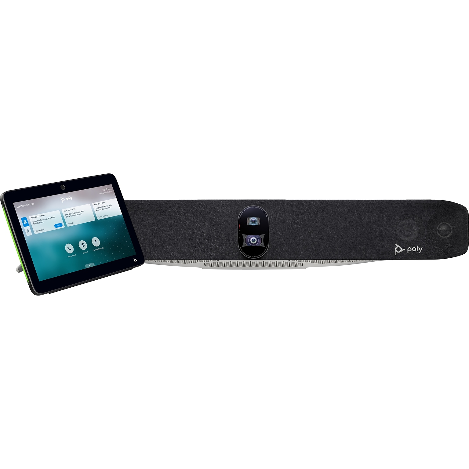 Poly Studio X70 Ultra HD 4K Conferencing Video Bar with TC10 Controller Kit, Black (8L531AA)