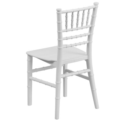Flash Furniture Resin Kids Chiavari Chair, White (LEL7KWH)